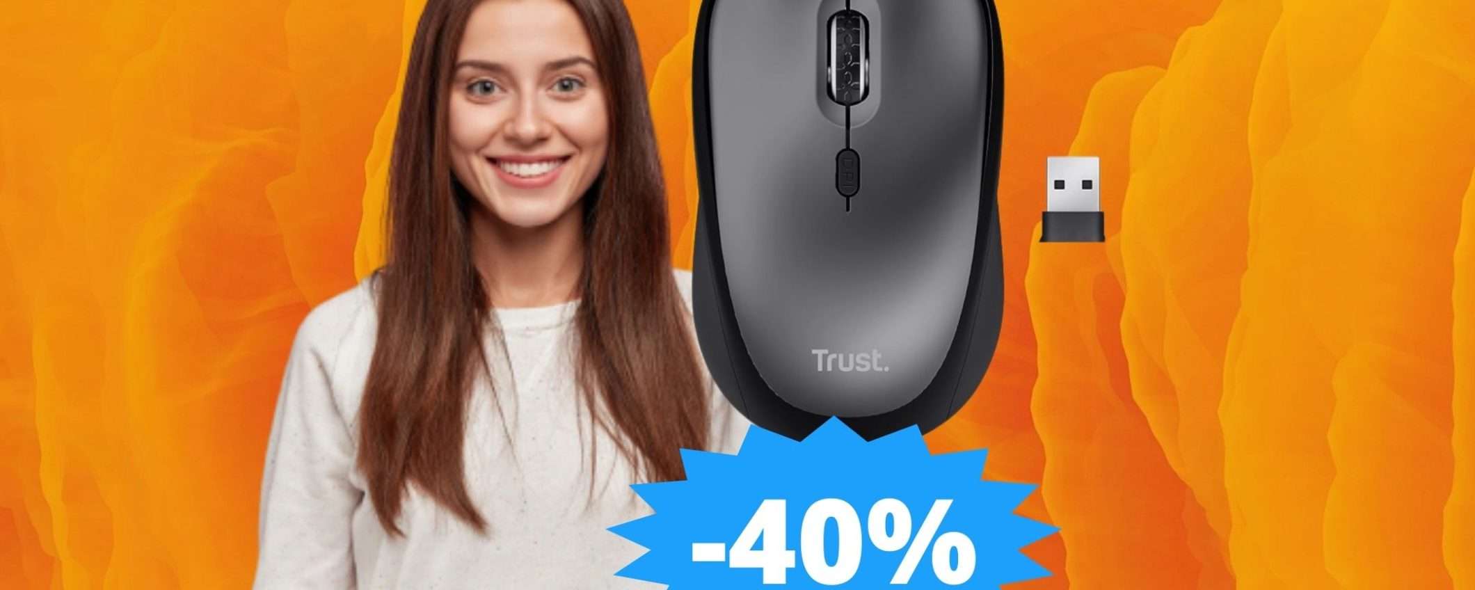 Mouse Trust Yvi+: MEGA sconto del 40% su Amazon Mouse Trust Yvi+: MEGA sconto del 40% su Amazon