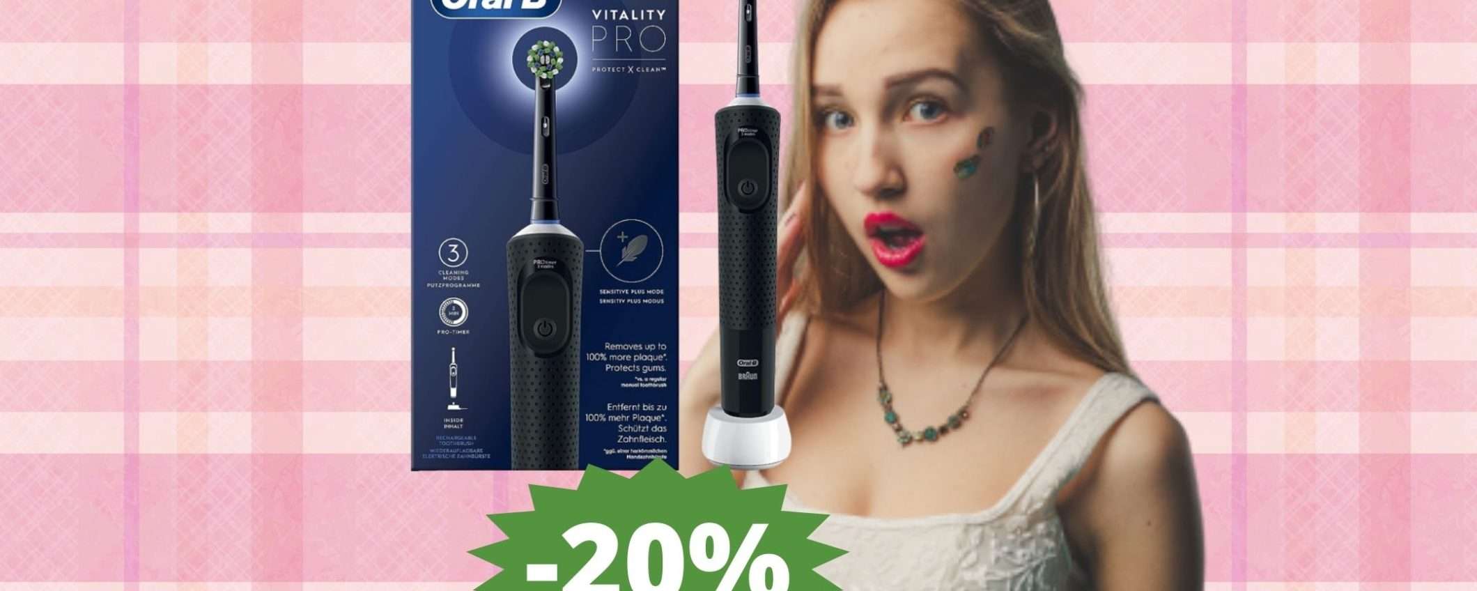 Spazzolino Elettrico Oral-B Vitality Pro: SUPER sconto su Amazon