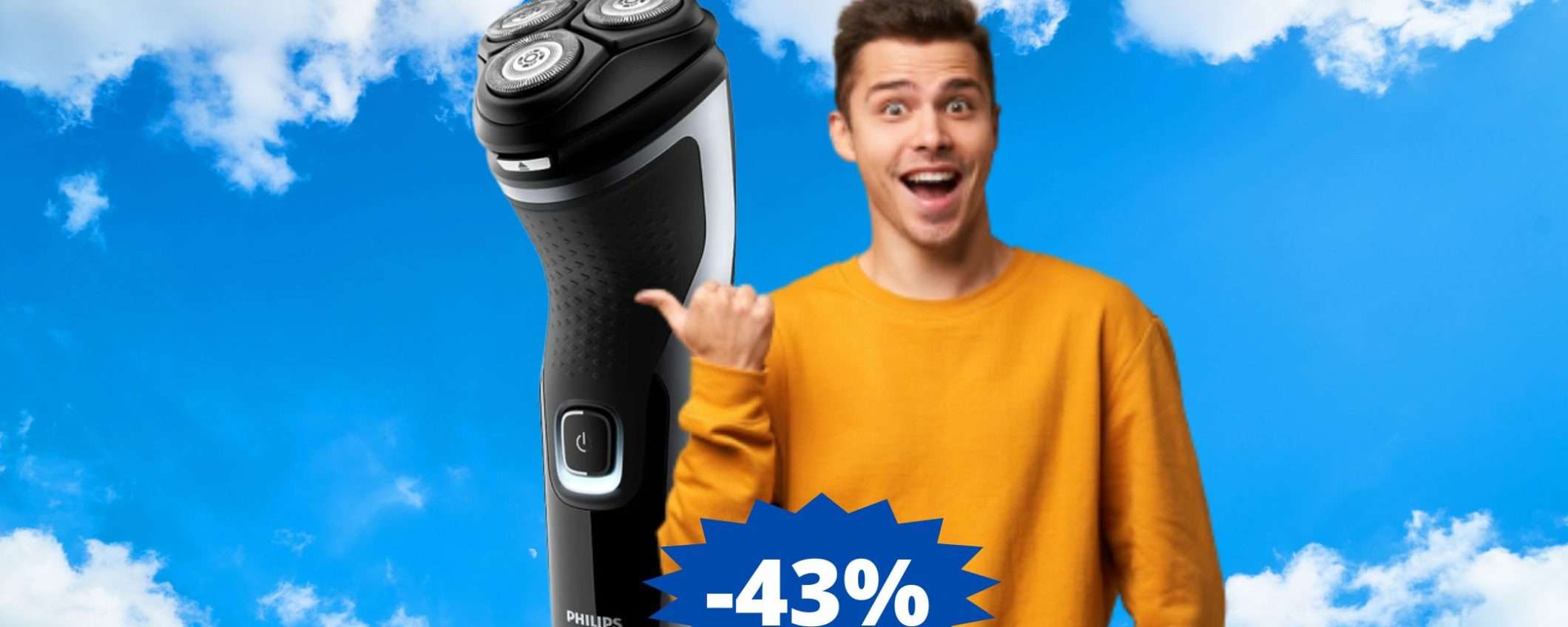 Philips Shaver Series 1000: MEGA sconto del 43% su Amazon Philips Shaver Series 1000: MEGA sconto del 43% su Amazon