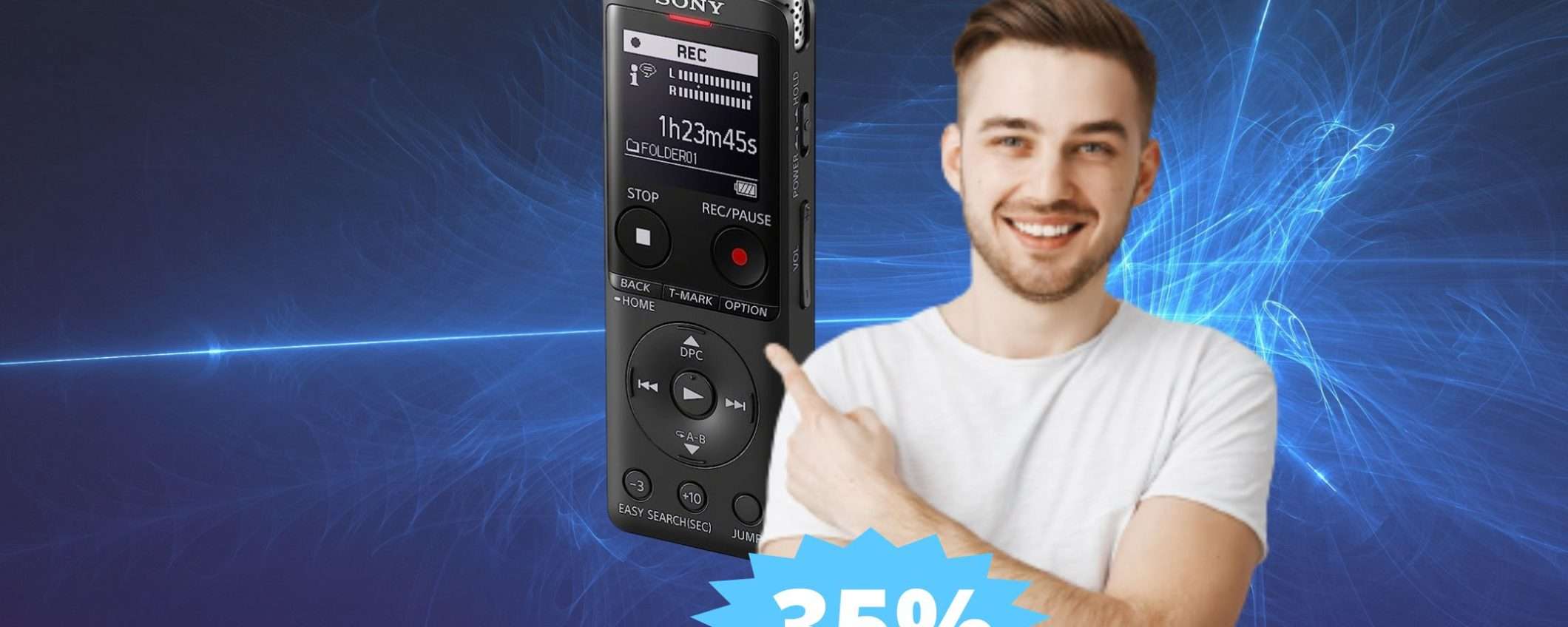 Registratore vocale Sony ICD-UX570: SUPER sconto su Amazon Registratore vocale Sony ICD-UX570: SUPER sconto su Amazon