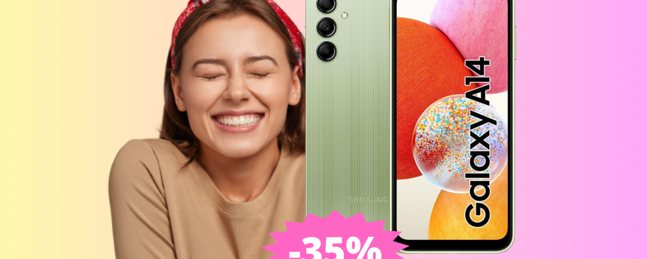 Samsung Galaxy A14: essenziale, ma potente, in MEGA sconto Samsung Galaxy A14: essenziale, ma potente, in MEGA sconto
