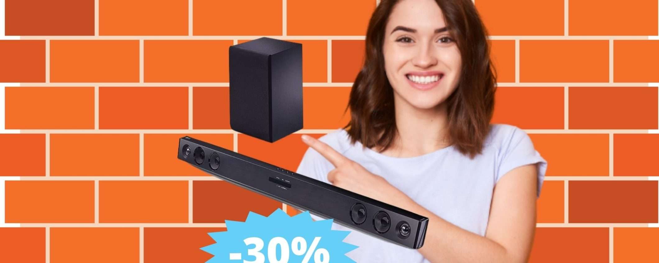 Soundbar LG SQC2: risparmia SUBITO il 30% su Amazon Soundbar LG SQC2: risparmia SUBITO il 30% su Amazon