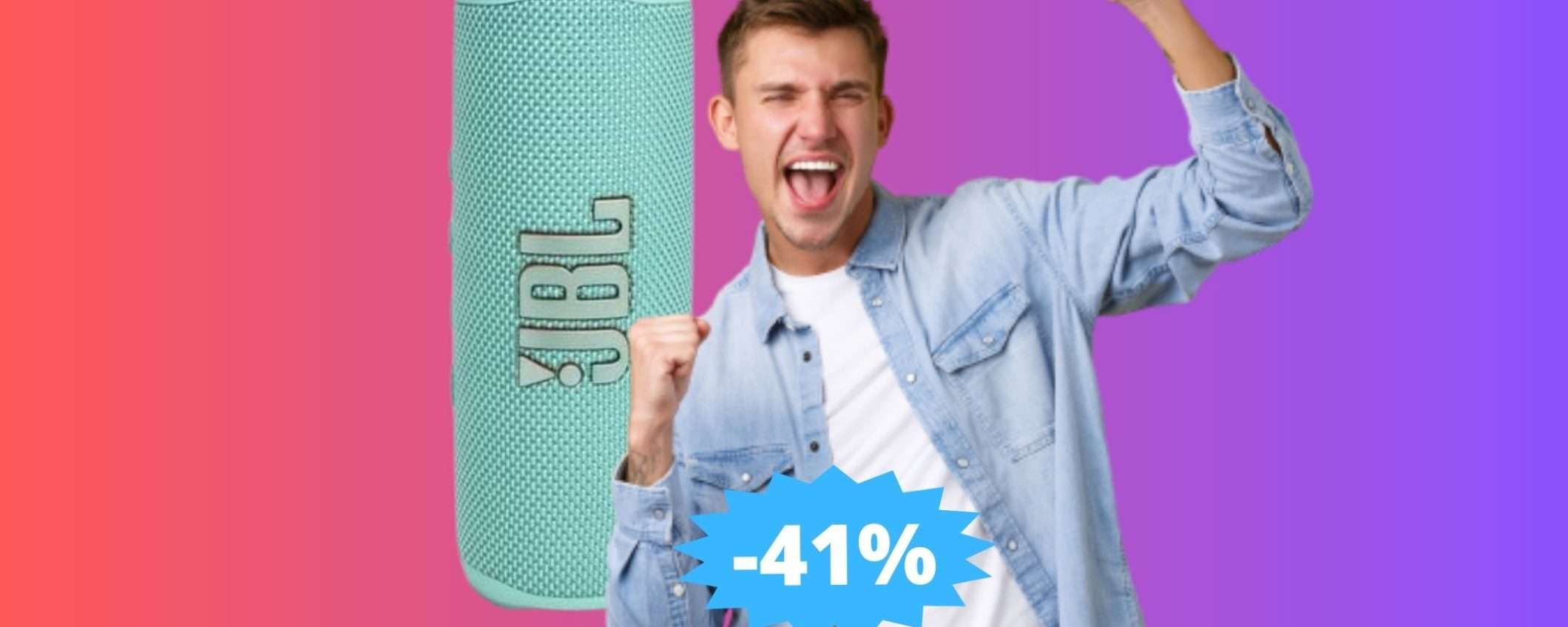 Speaker Bluetooth JBL Flip 6: MEGA sconto del 41% su Amazon