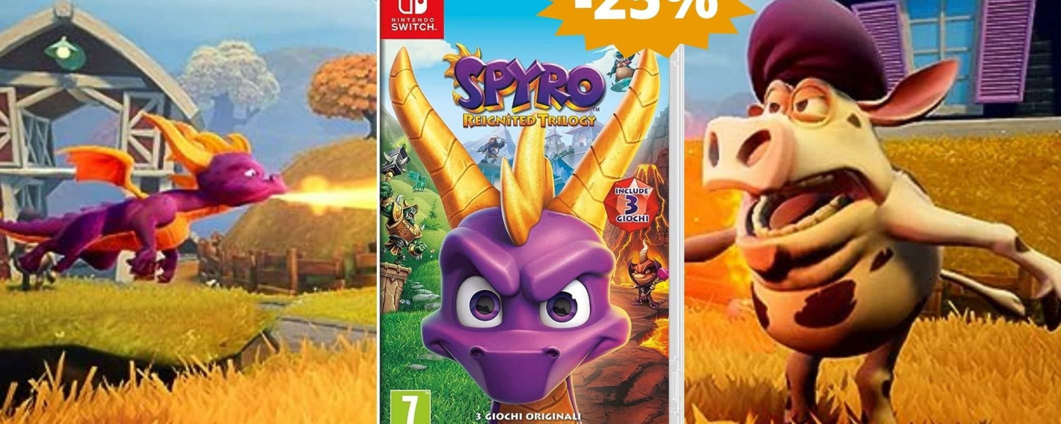 Spyro Trilogy Reignited Nintendo Switch: SUPER sconto del 25% Spyro Trilogy Reignited Nintendo Switch: SUPER sconto del 25%