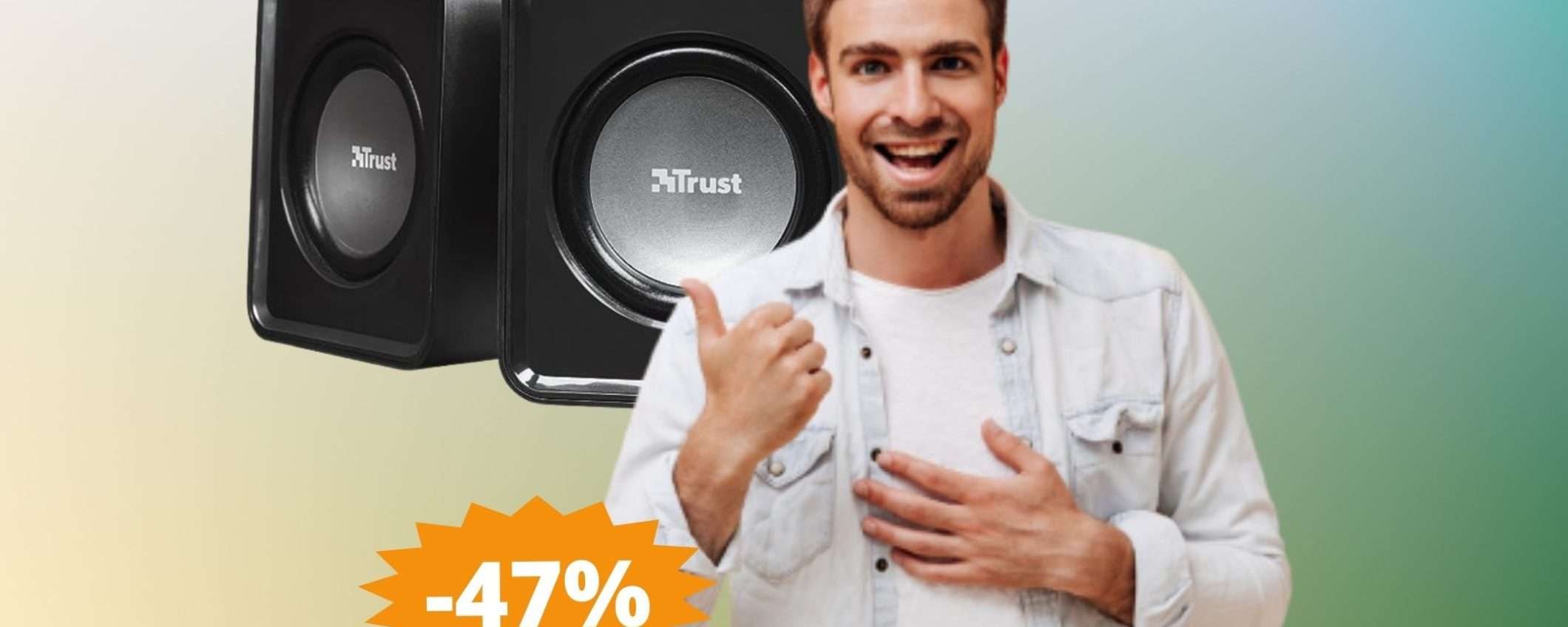 Set di Altoparlanti Trust Leto: sconto FOLLE del 47% Set di Altoparlanti Trust Leto: sconto FOLLE del 47%
