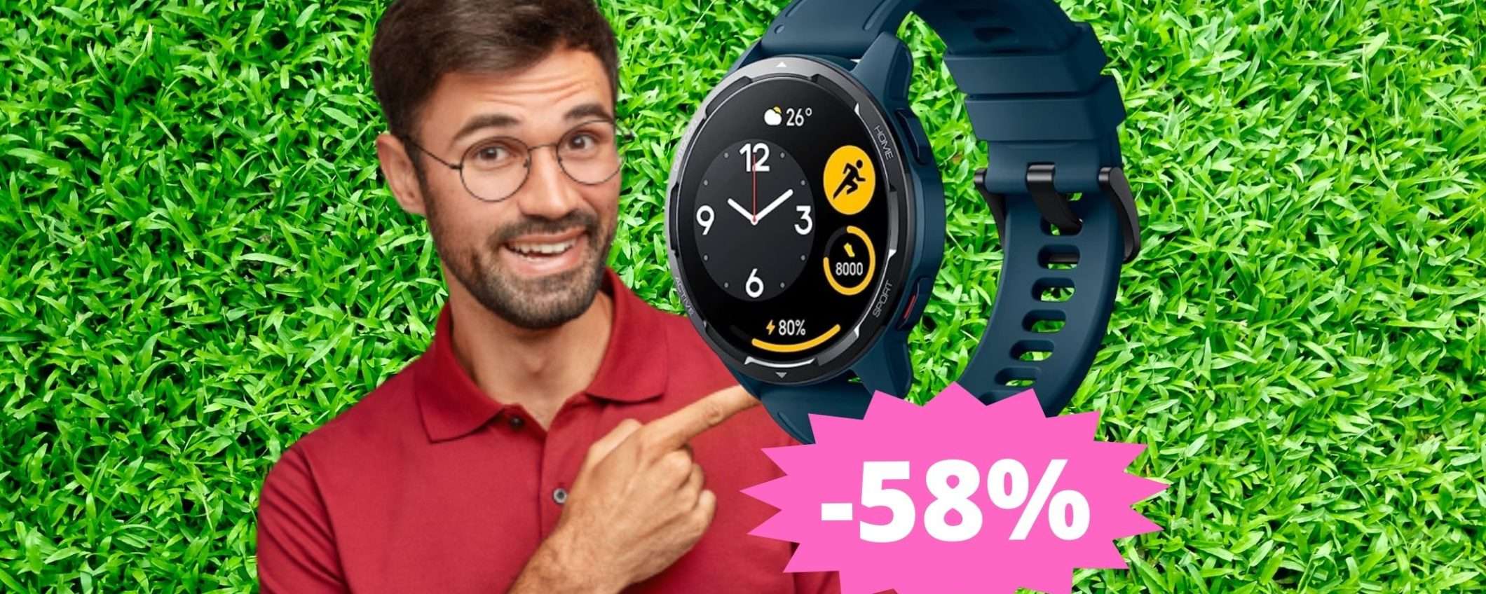 Xiaomi Watch S1 Active: AFFARE unico su Amazon (-58%)