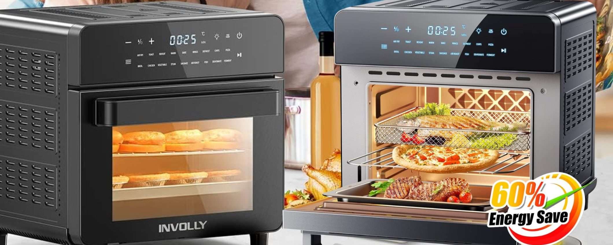 Friggitrice aria GIGANTE da 15 litri: prezzo Amazon WOW (sconto 45%) Friggitrice aria GIGANTE da 15 litri: prezzo Amazon WOW (sconto 45%)