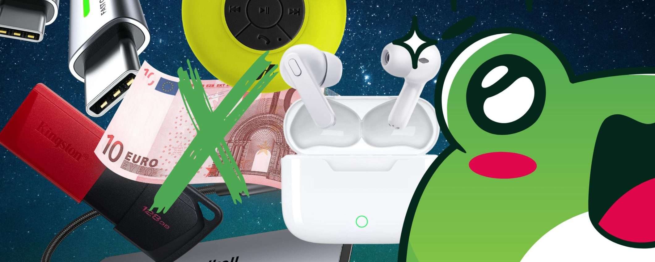 Cosa comprare con meno di 10€ su Amazon: 5 gadget tech SPETTACOLARI Cosa comprare con meno di 10€ su Amazon: 5 gadget tech SPETTACOLARI