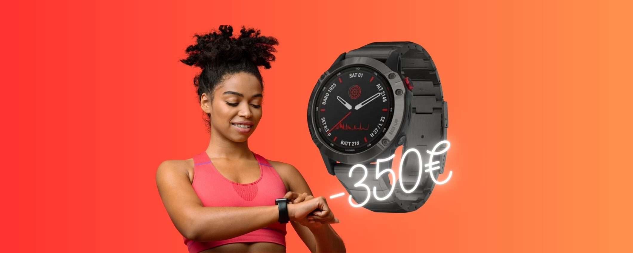 Garmin Fenix 6 Pro Solar a 350€ in MENO su eBay, BOOM Garmin Fenix 6 Pro Solar a 350€ in MENO su eBay, BOOM