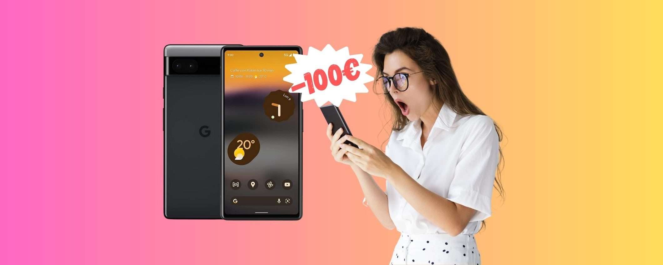 Google Pixel 6a tuo con 100€ in MENO è un vero AFFARE Google Pixel 6a tuo con 100€ in MENO è un vero AFFARE