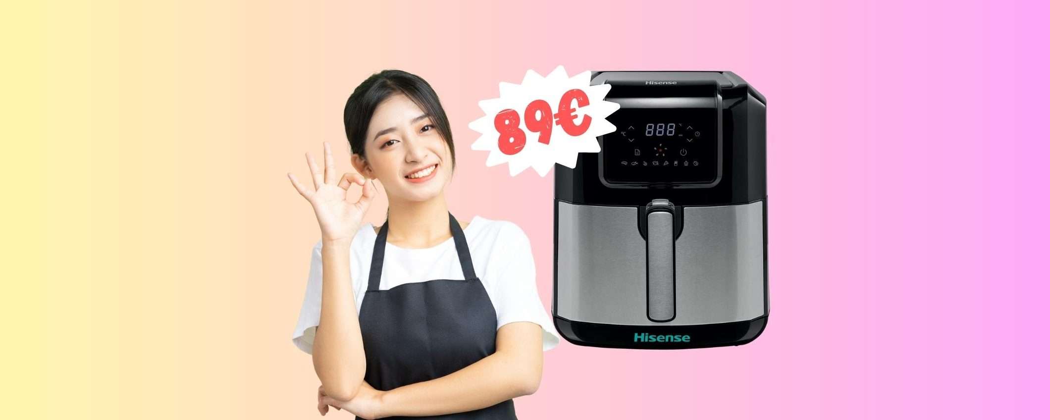 Hisense: friggitrice ad aria con solo 89€, OFFERTA da Amazon Hisense: friggitrice ad aria con solo 89€, OFFERTA da Amazon