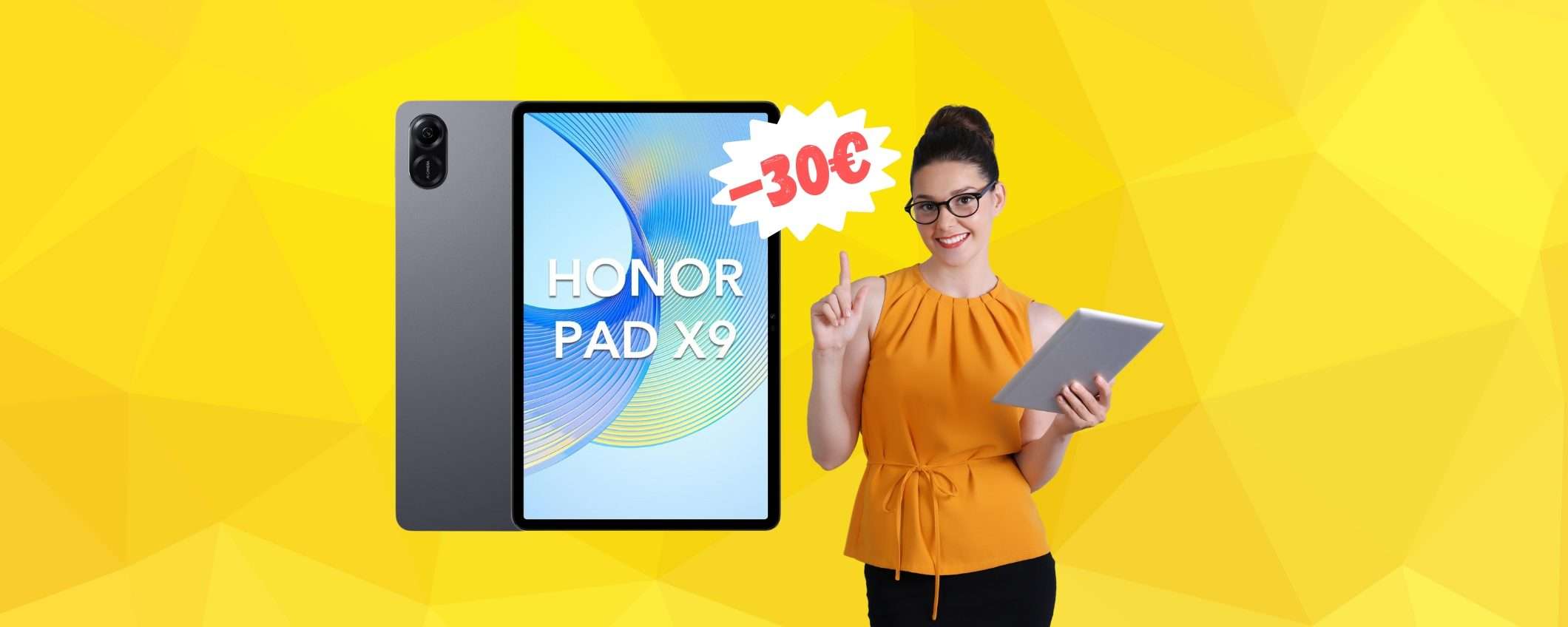 HONOR Pad X9: con il COUPON su Amazon RISMPARMI 30€ HONOR Pad X9: con il COUPON su Amazon RISMPARMI 30€