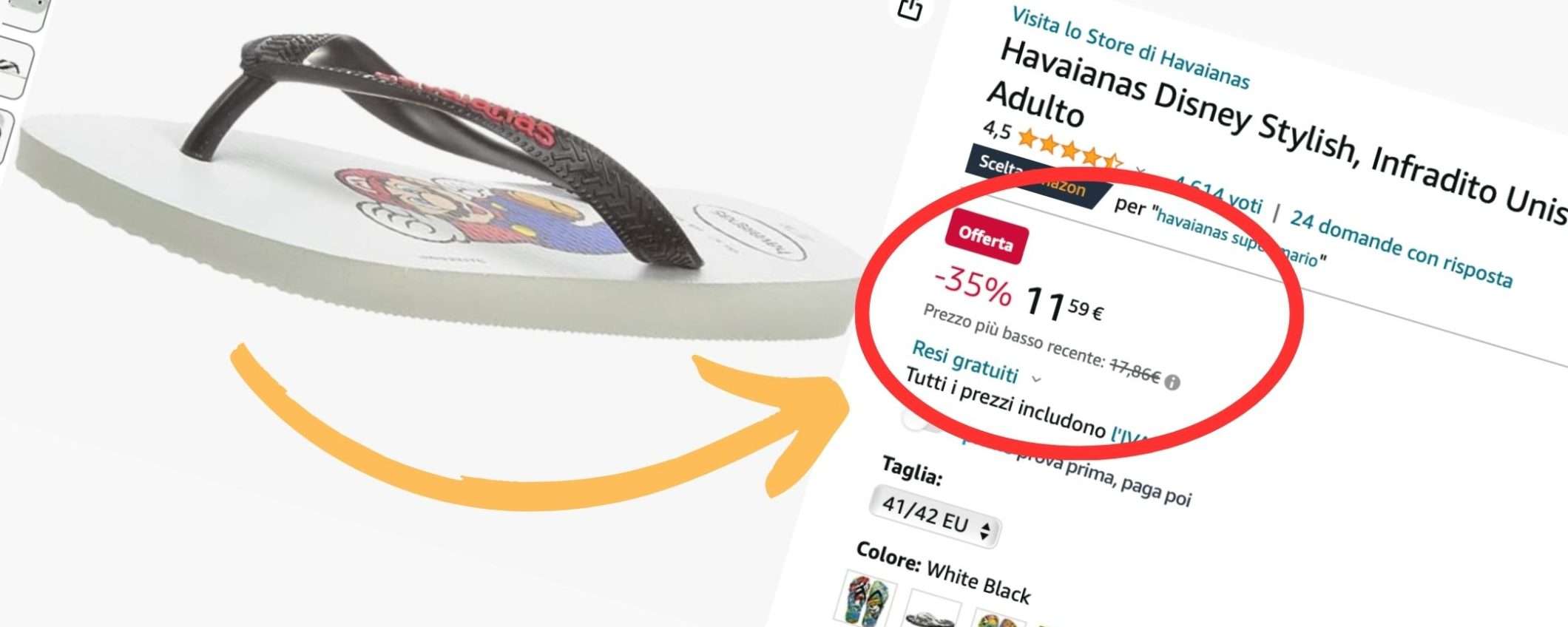 Infradito Havaianas a partire da 11€ su Amazon: sconti SHOCK fino al 53% Infradito Havaianas a partire da 11€ su Amazon: sconti SHOCK fino al 53%