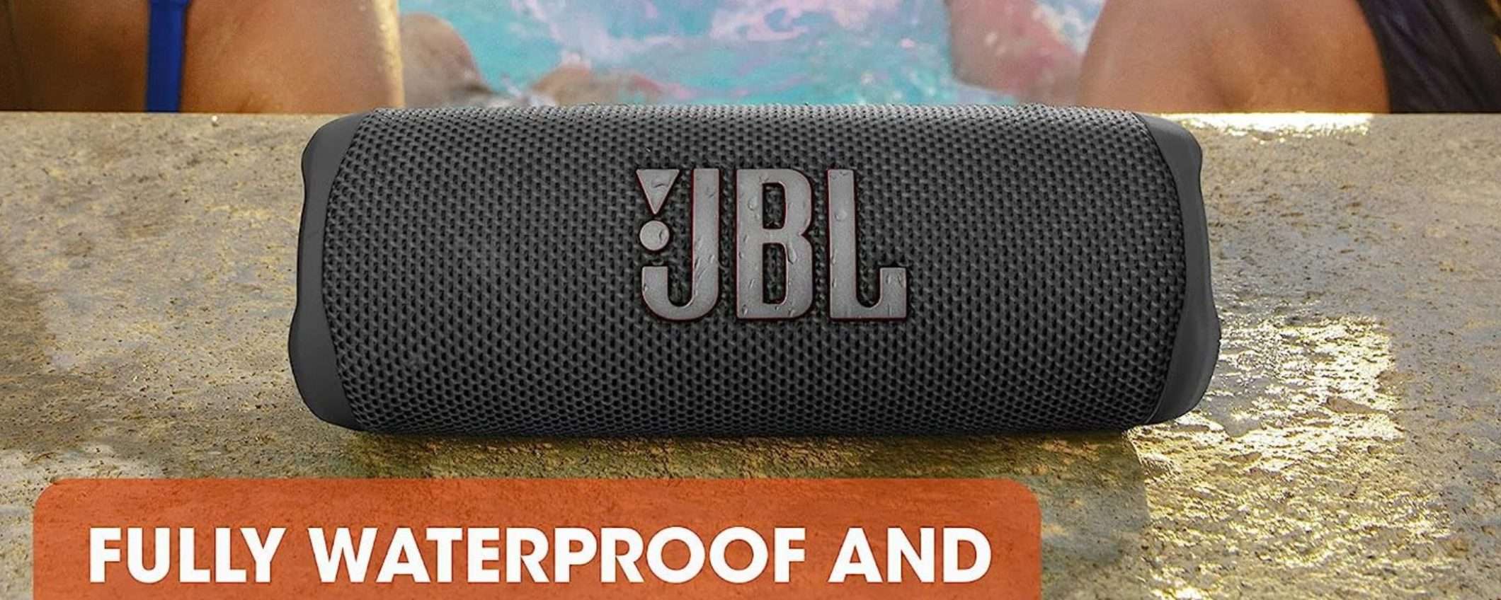 JBL Flip 6 in ENORME sconto: suono premium scontatissimo su Amazon JBL Flip 6 in ENORME sconto: suono premium scontatissimo su Amazon