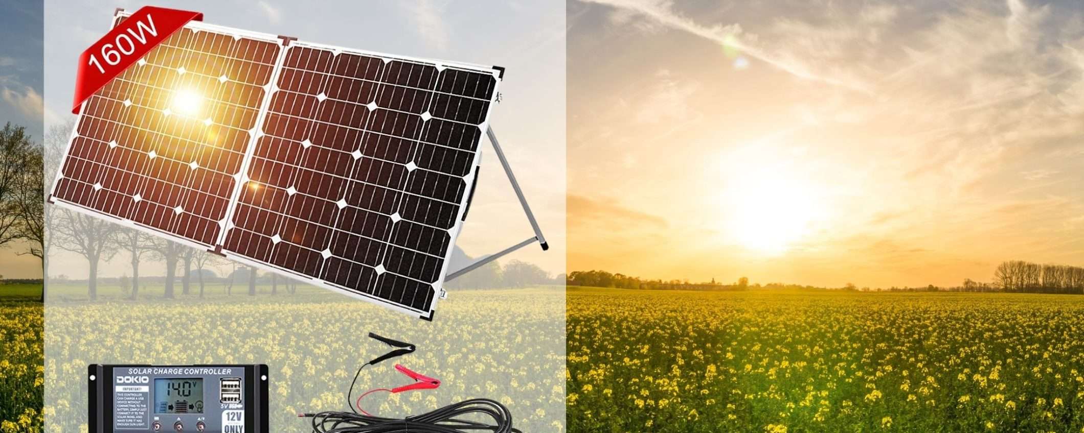 Kit fotovoltaico portatile 160W a prezzo BOMBA: offerta lampo Amazon (151€) Kit fotovoltaico portatile 160W a prezzo BOMBA: offerta lampo Amazon (151€)