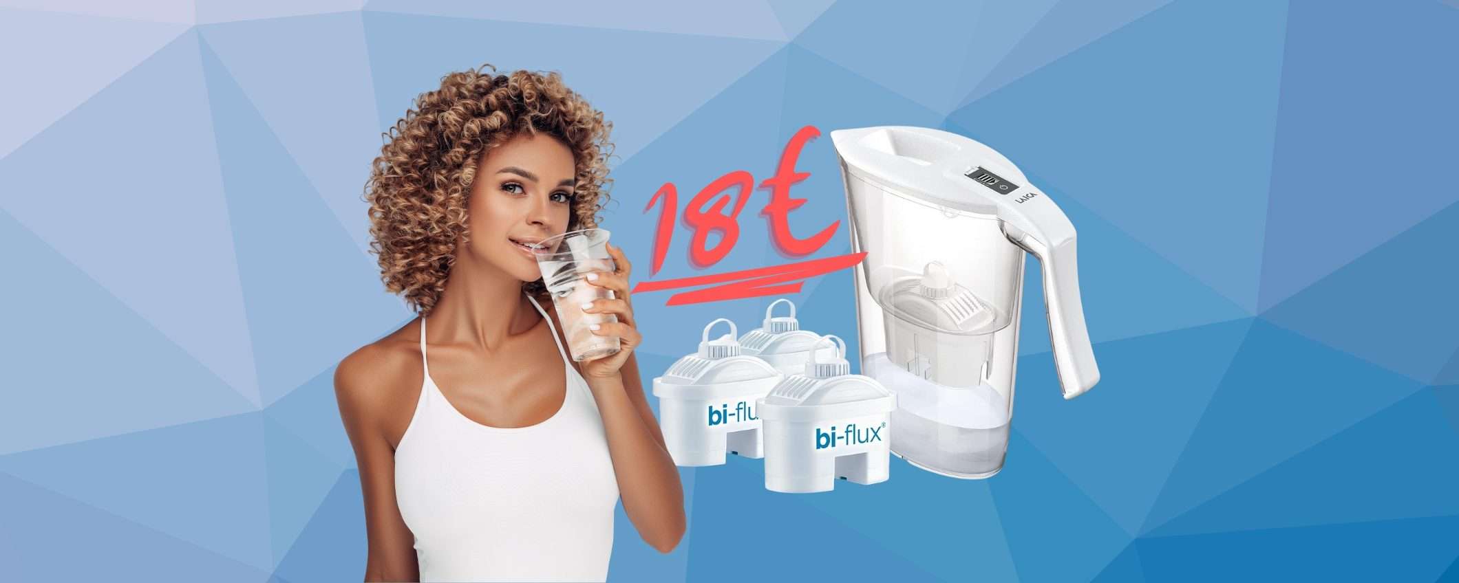 Laica: caraffa filtrante per bere acqua pulita spendendo poco (18€) Laica: caraffa filtrante per bere acqua pulita spendendo poco (18€)