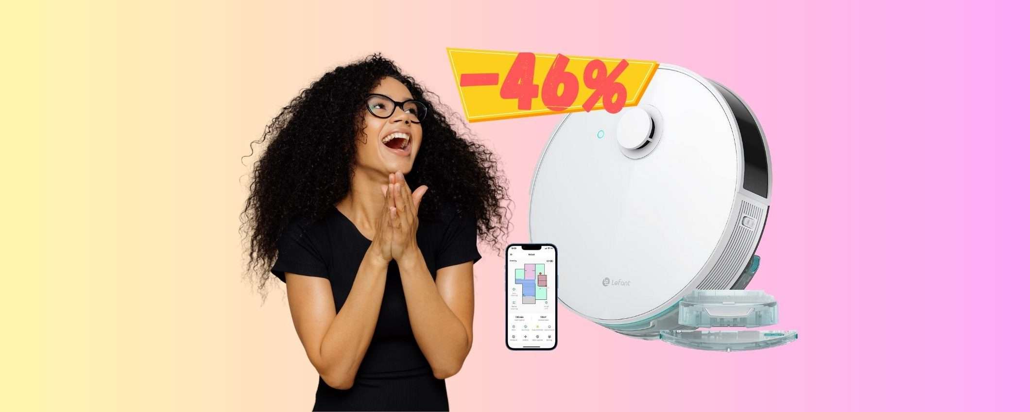 Lefant N3 in SCONTO PAZZESCO su Amazon: robot 2 in 1 al 46% Lefant N3 in SCONTO PAZZESCO su Amazon: robot 2 in 1 al 46%