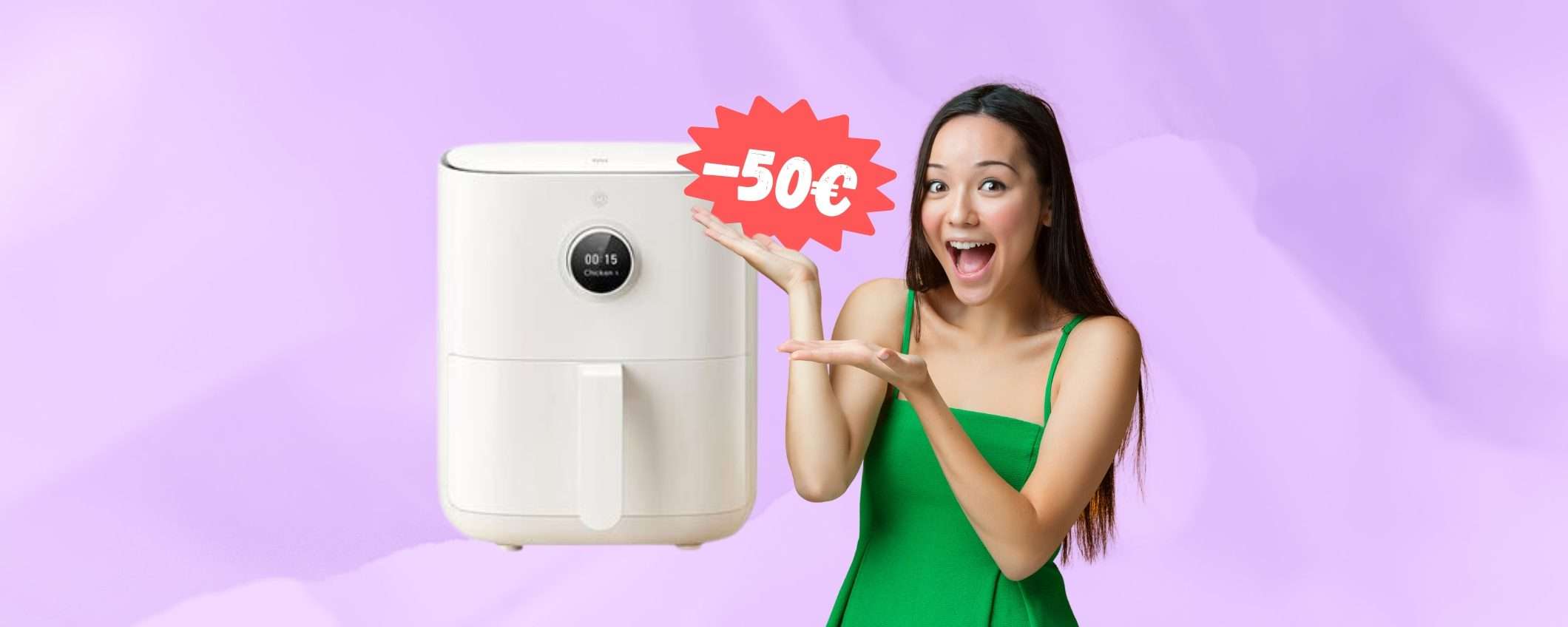 Mi Smart Air Fryer 3,5 litri: cottura semplice, veloce e sana (-50€) Mi Smart Air Fryer 3,5 litri: cottura semplice, veloce e sana (-50€)