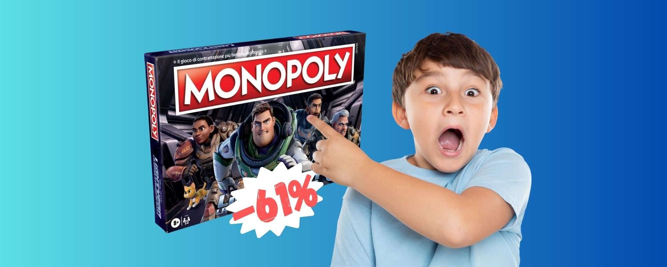 Monopoly edizione Lightyear in OFFERTA a 14€ su Amazon Monopoly edizione Lightyear in OFFERTA a 14€ su Amazon