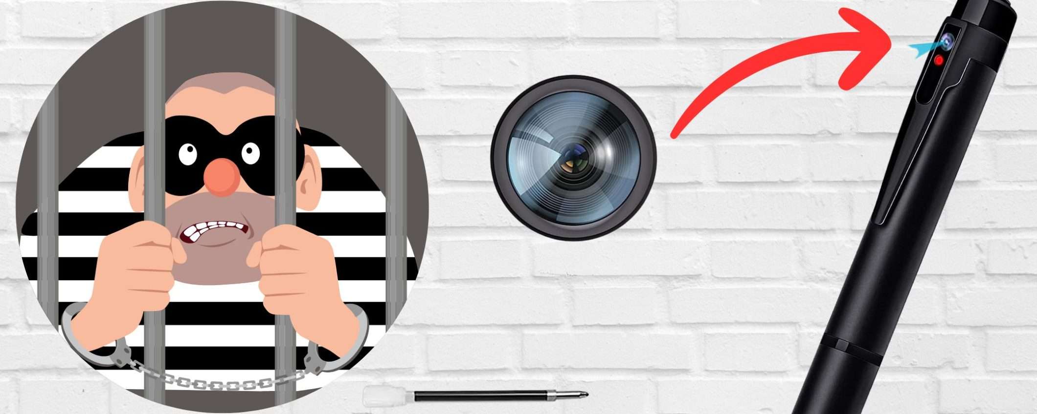 Sembra una penna, è una VIDEOCAMERA di sicurezza: sconto 50% (tua a 22,99€)