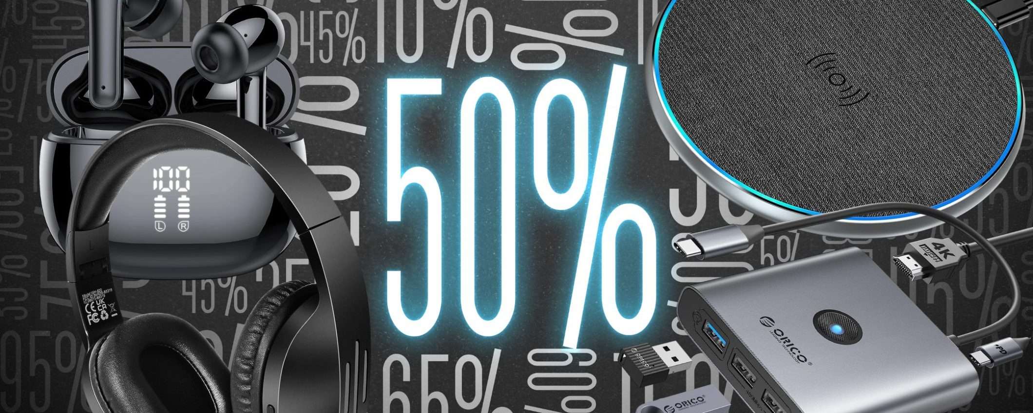 Amazon sconto 50% PREPOTENTE: 5 gadget tech a prezzo WOW (da 7,50€ a 25€) Amazon sconto 50% PREPOTENTE: 5 gadget tech a prezzo WOW (da 7,50€ a 25€)
