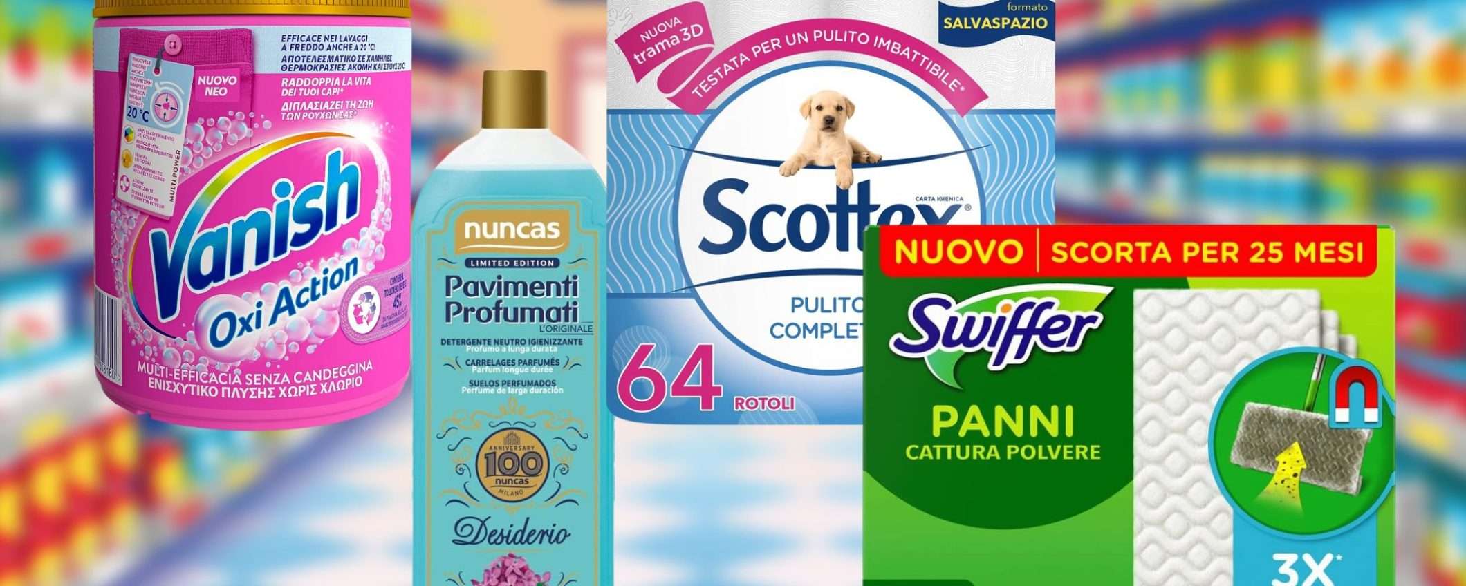 Dash, Swiffer, Finish e non solo: grandi marche a prezzo SHOCK (Amazon) Dash, Swiffer, Finish e non solo: grandi marche a prezzo SHOCK (Amazon)