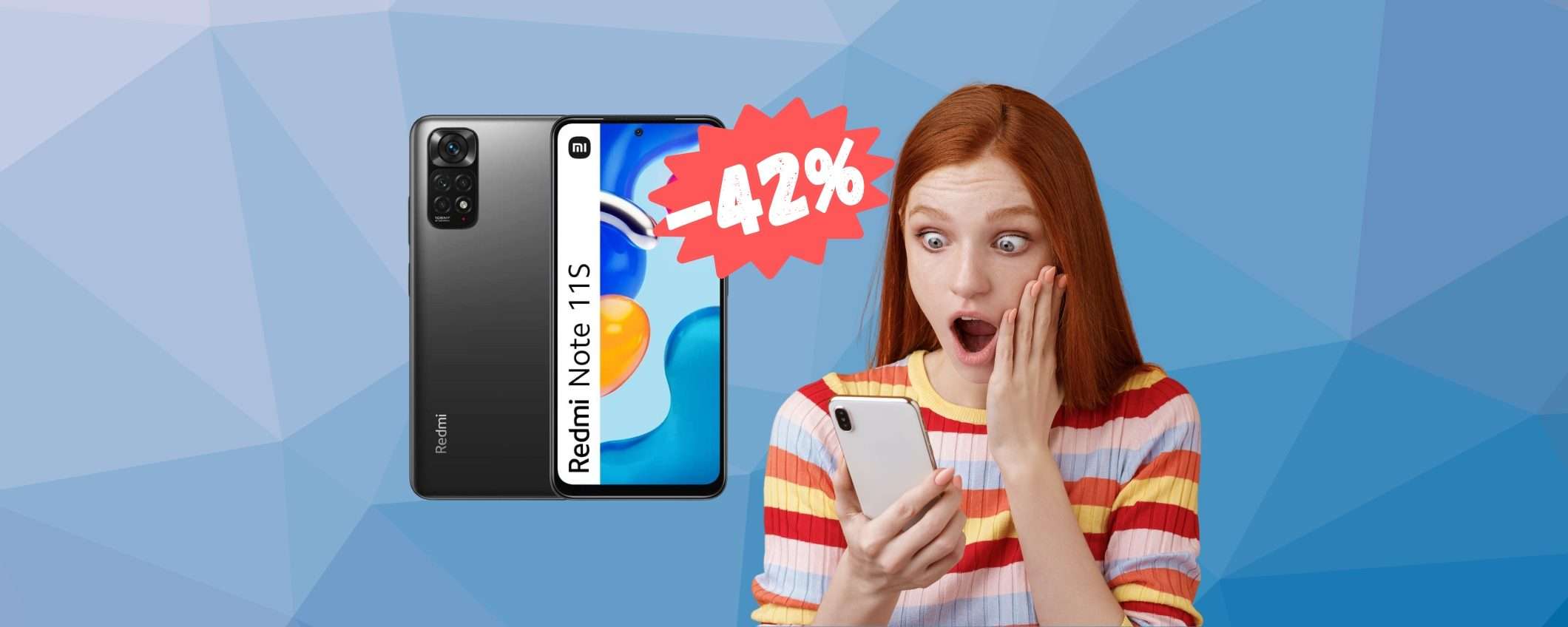 Redmi Note 11S: lo smartphone più venduto al 42% in MENO