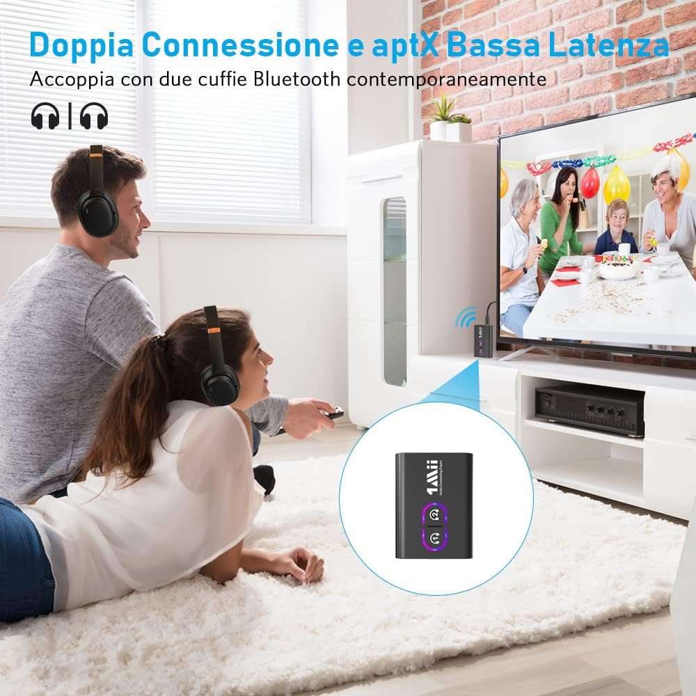 ricevitore-bluetooth-2-in-1-tv-auto-stereo-tuo-25e-bassa-latenza
