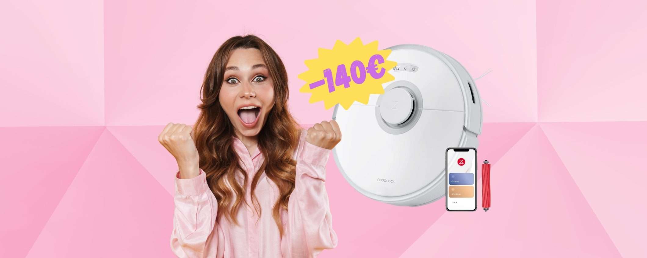 Roborock Q7 MAX: mappa, aspira, lava e ora in SCONTO di 140€