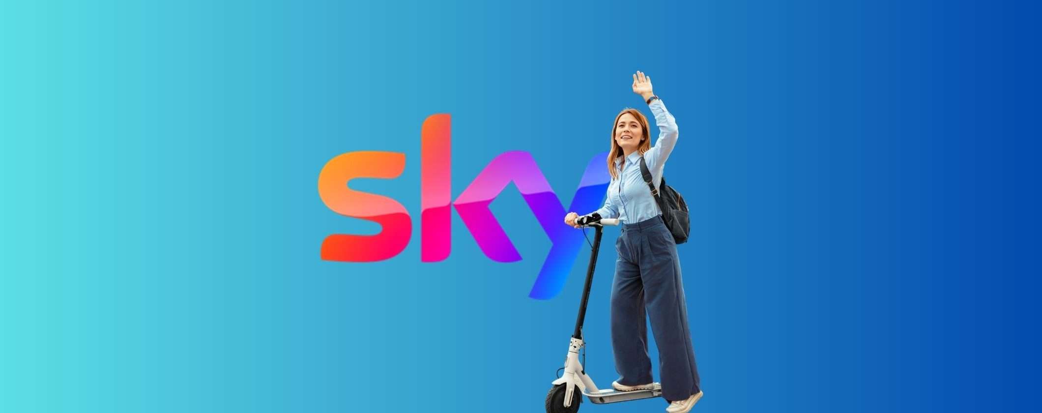 Metti il turbo con Sky: oggi in regalo un Monopattino Elettrico Metti il turbo con Sky: oggi in regalo un Monopattino Elettrico