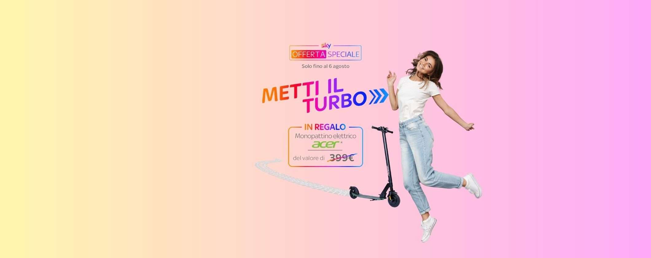 Sky TV + Sport: ultime ore per avere un monopattino elettrico gratis Sky TV + Sport: ultime ore per avere un monopattino elettrico gratis