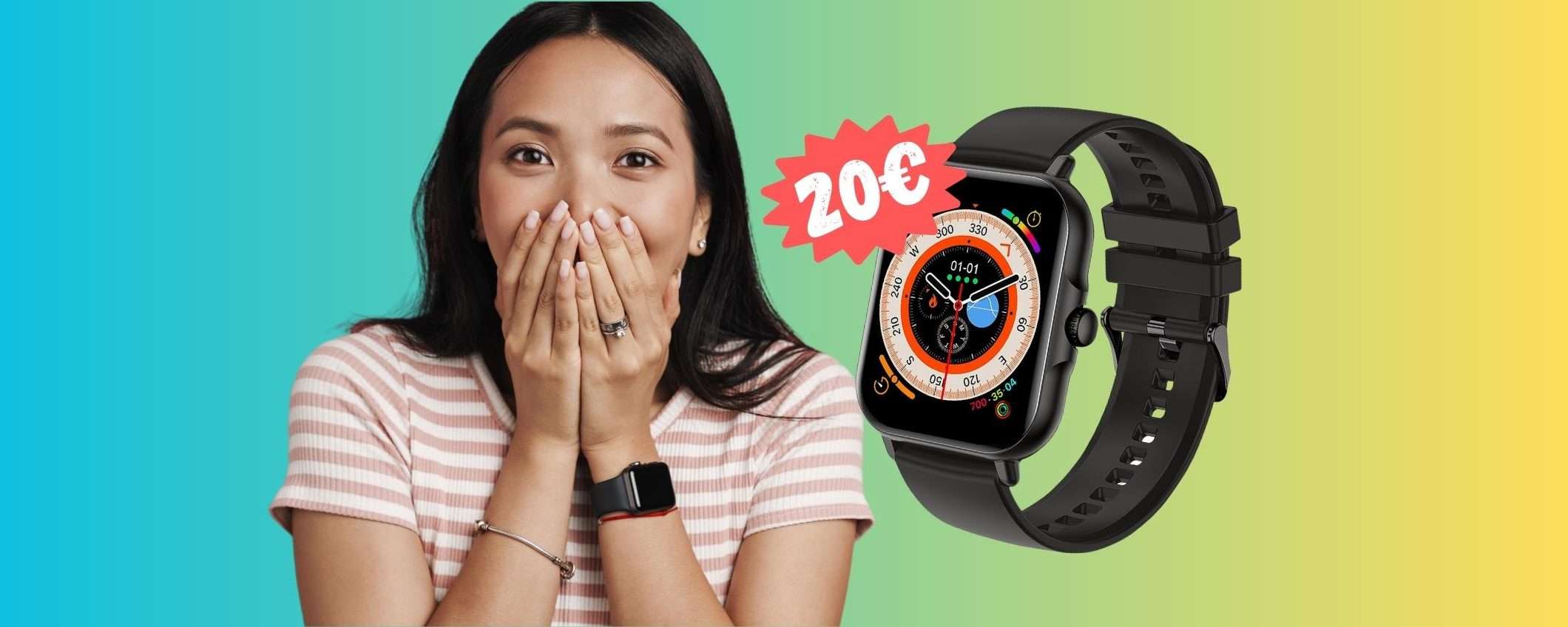 Smartwatch impermeabile con microfono per chiamate a SOLI 20€ Smartwatch impermeabile con microfono per chiamate a SOLI 20€