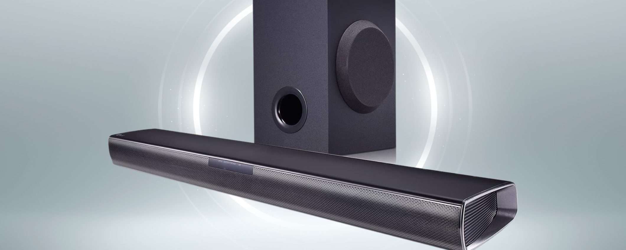 Da LG, una STRATOSFERICA soundbar 160W con subwoofer wireless (83€) Da LG, una STRATOSFERICA soundbar 160W con subwoofer wireless (83€)