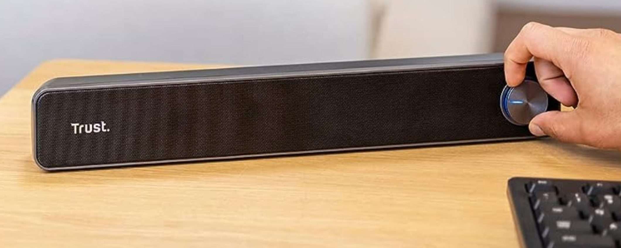 Trust: una soundbar MERAVIGLIOSA a 20€ su Amazon, imperdibile Trust: una soundbar MERAVIGLIOSA a 20€ su Amazon, imperdibile