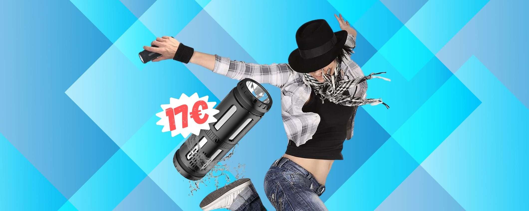 Speaker Bluetooth, torcia e power bank, tutto in 1: GENIALATA a 17€ Speaker Bluetooth, torcia e power bank, tutto in 1: GENIALATA a 17€