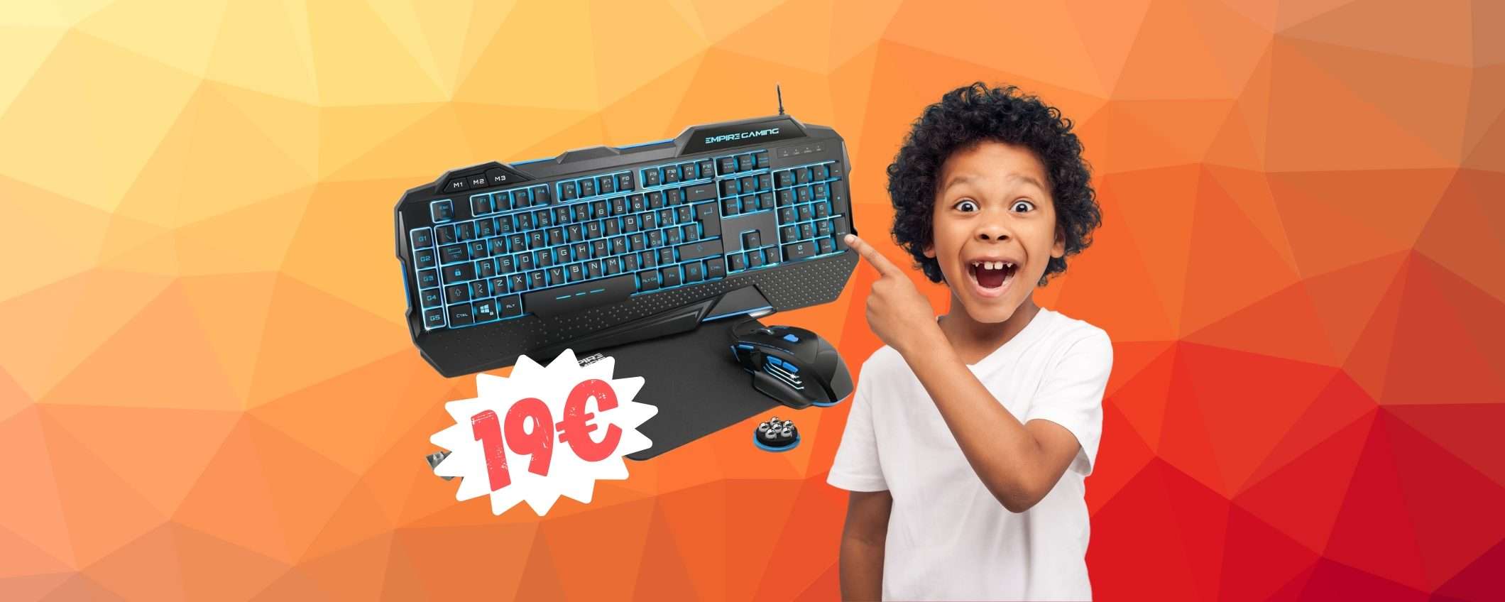 Tastiera, mouse e tappetino a SOLI 19€ su Amazon (-31%) Tastiera, mouse e tappetino a SOLI 19€ su Amazon (-31%)