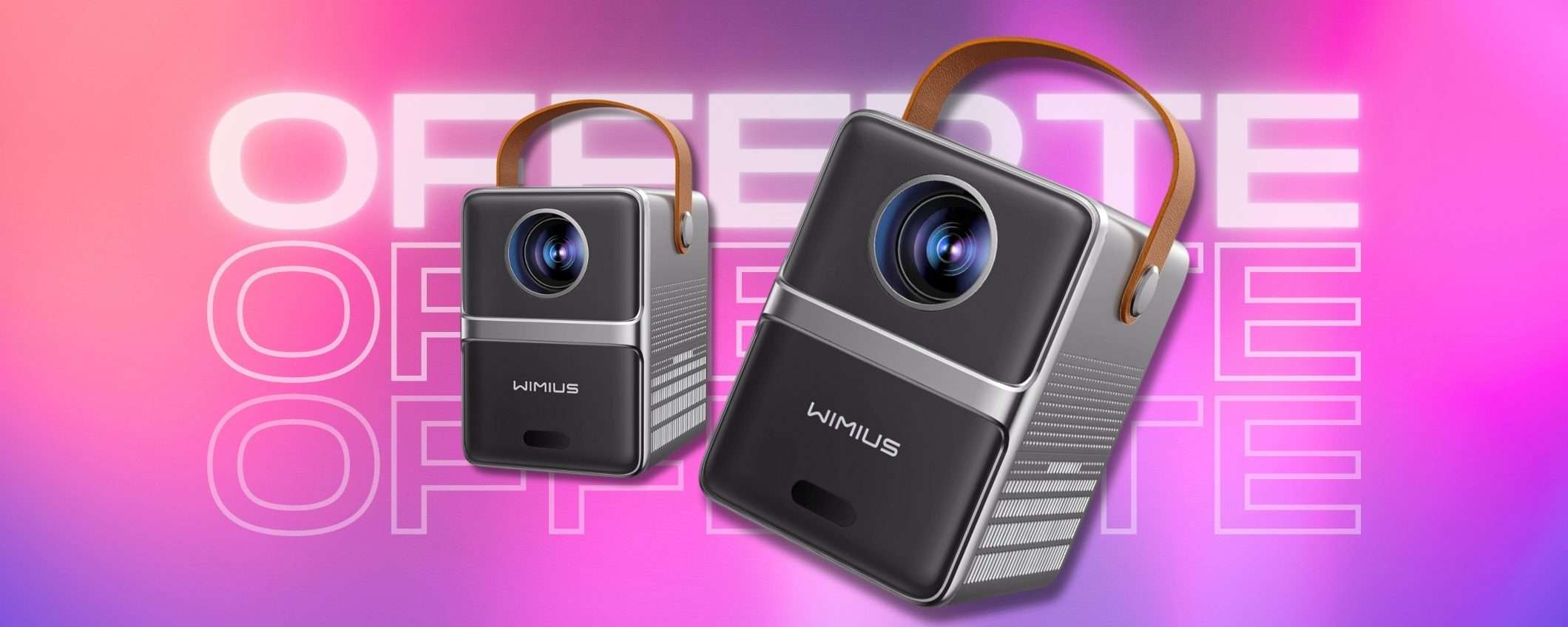 Mini proiettore 1080p di DESIGN, piccolo ma con qualità SUPER e WiFi Mini proiettore 1080p di DESIGN, piccolo ma con qualità SUPER e WiFi