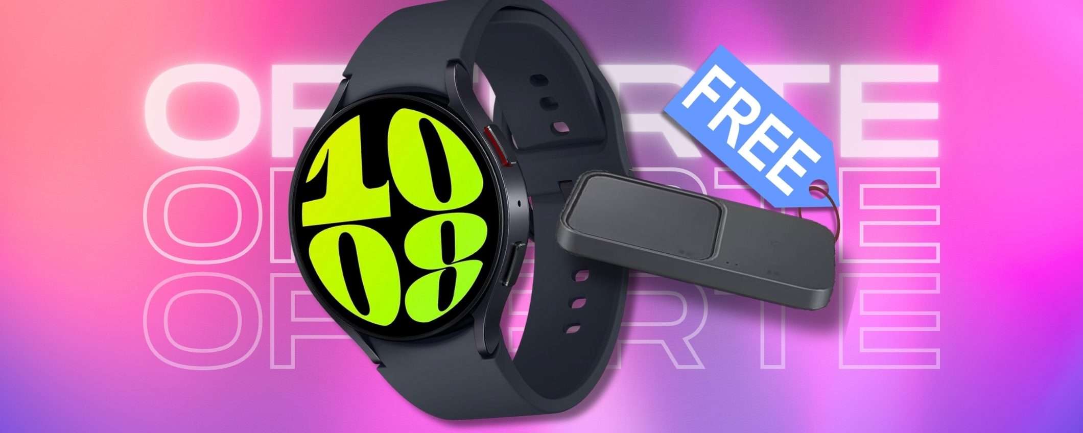 Samsung Galaxy Watch6 è quello da battere: smartwatch SPAZIALE (-13%) Samsung Galaxy Watch6 è quello da battere: smartwatch SPAZIALE (-13%)