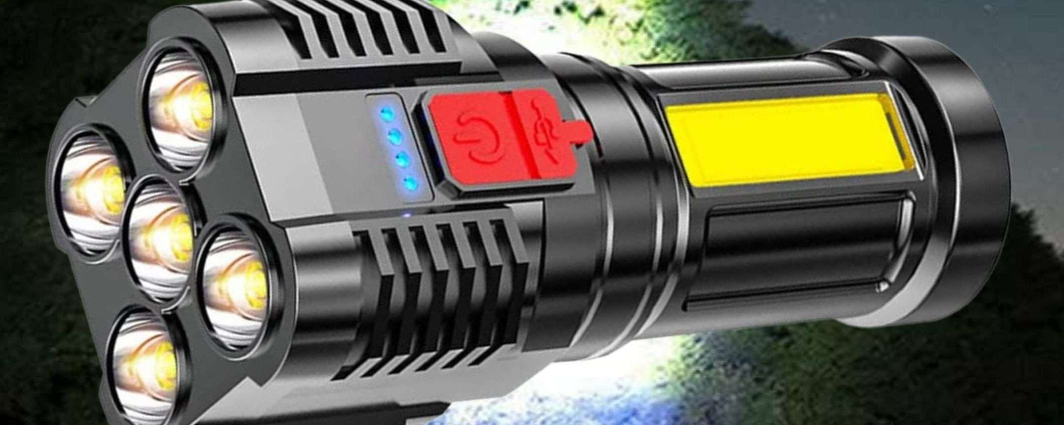 Questa torcia ricaricabile è un MOSTRO di luminosità: prendila a 9,99€ Questa torcia ricaricabile è un MOSTRO di luminosità: prendila a 9,99€
