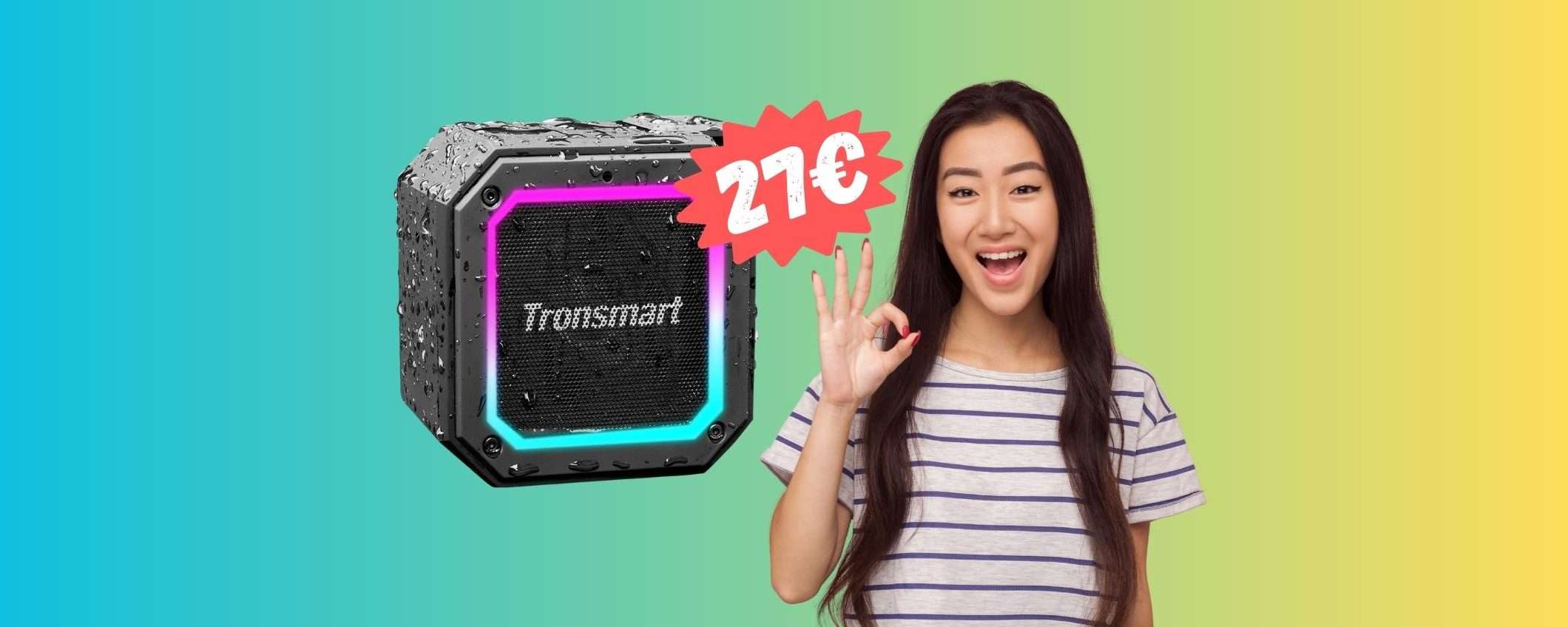 Tronsmart: cassa Bluetooth impermeabile a POCHISSIMO (27€) Tronsmart: cassa Bluetooth impermeabile a POCHISSIMO (27€)