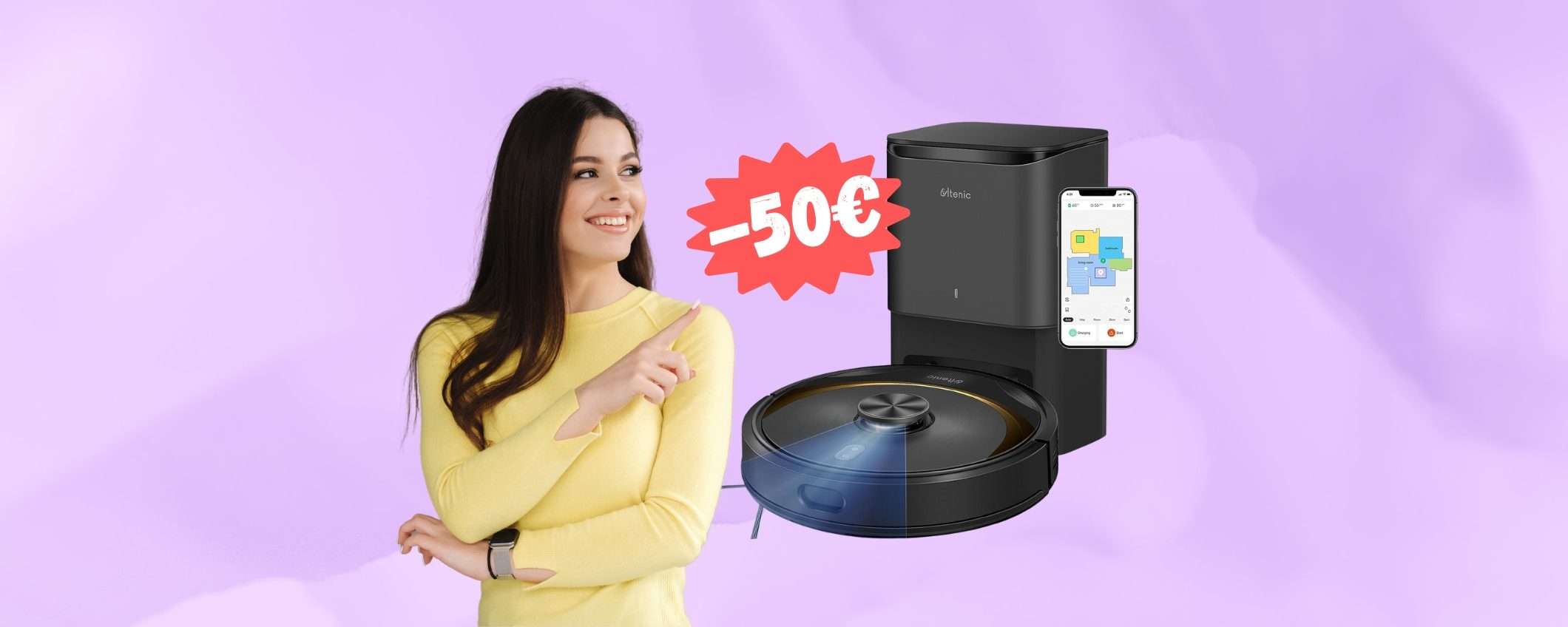 Ultenic T10 Elite: robot SUPER con svuotamento automatico (-50€) Ultenic T10 Elite: robot SUPER con svuotamento automatico (-50€)