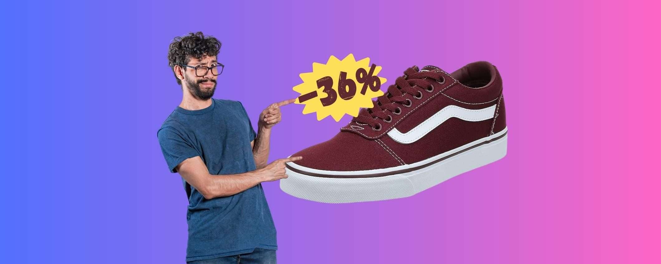 Vans Ward: le mitiche scarpe in OFFERTA su Amazon al 36%