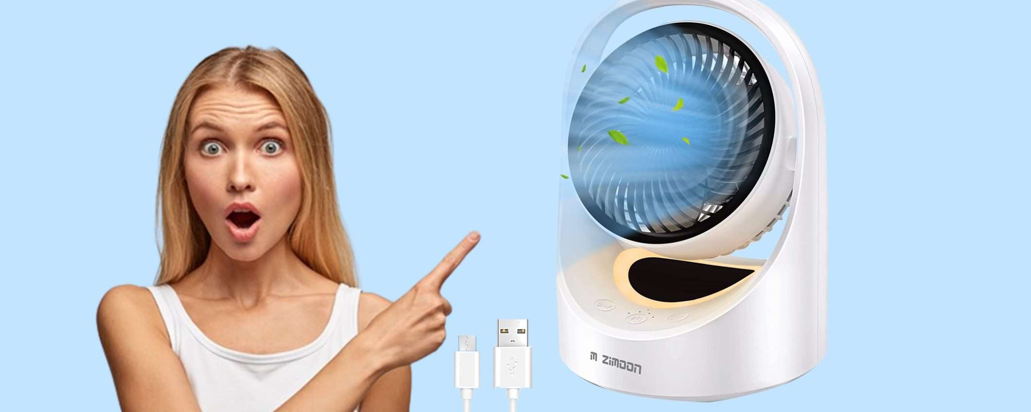 Ventilatore da tavolo potente e silenzioso: codice sconto del 40% imperdibile Ventilatore da tavolo potente e silenzioso: codice sconto del 40% imperdibile