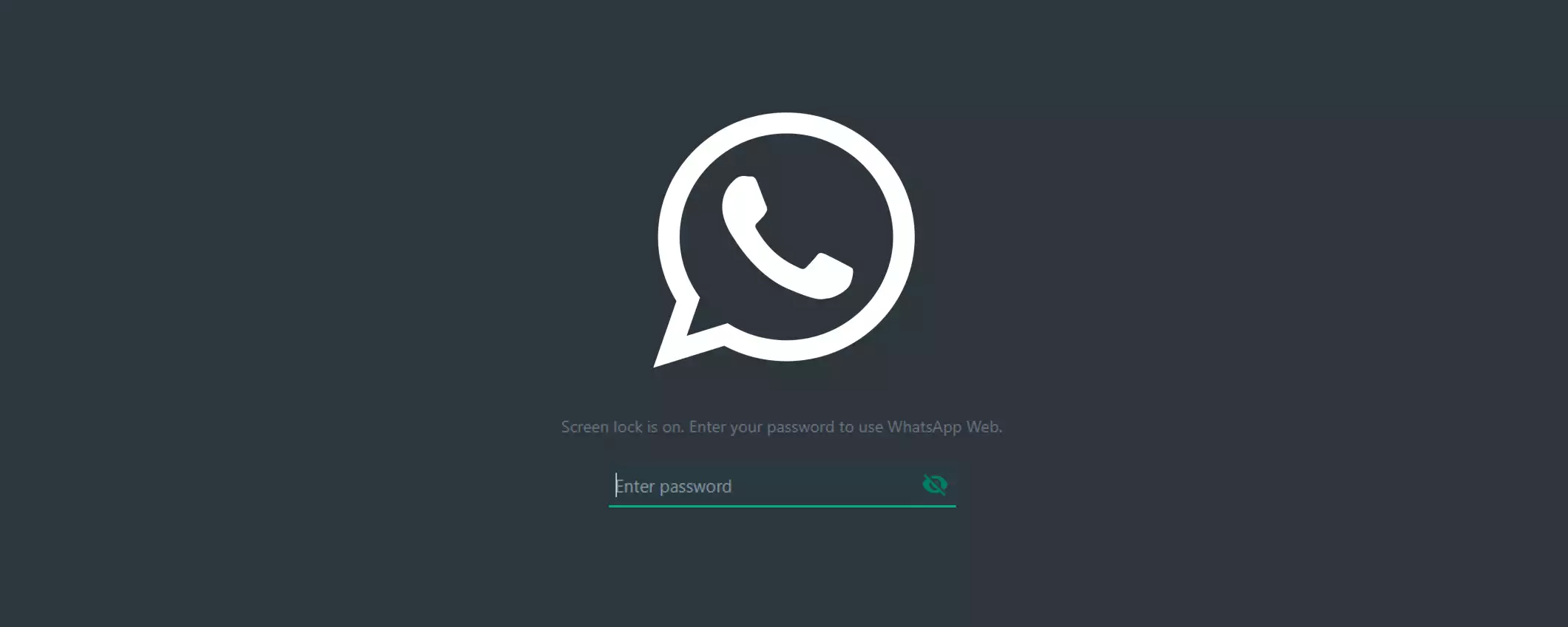 WhatsApp Web: è ora disponibile il blocco schermo con password
