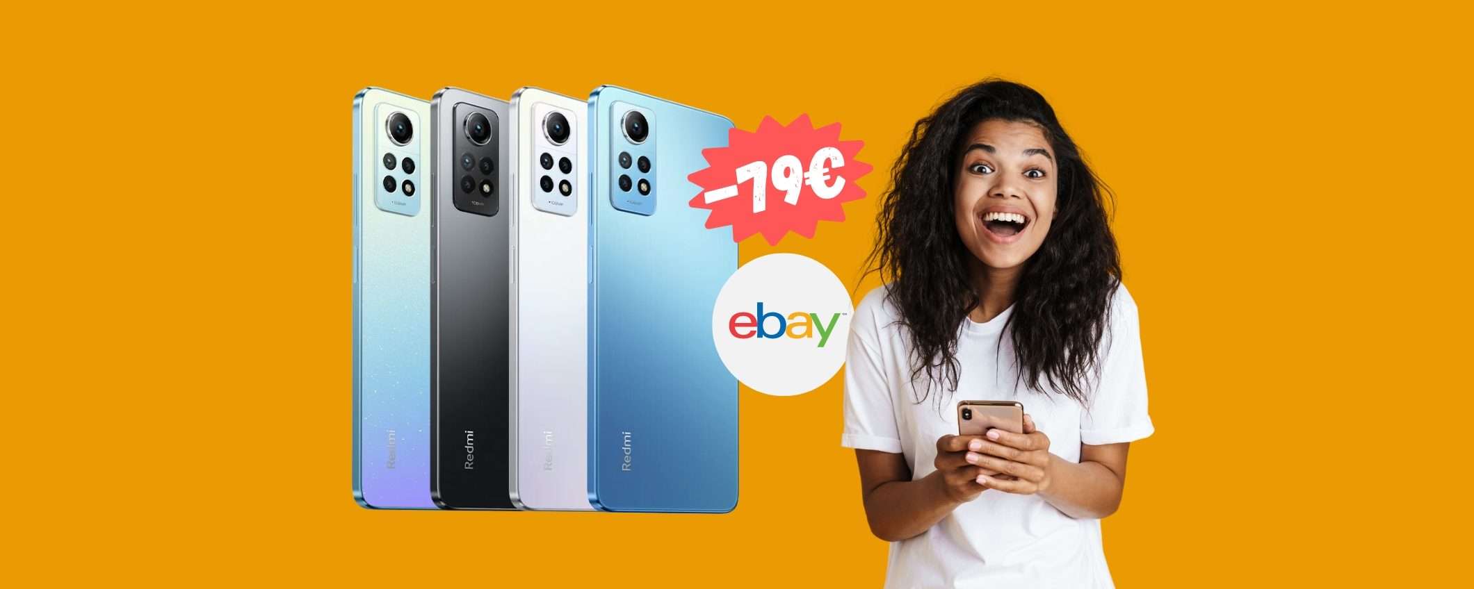 Xiaomi Redmi Note 12 Pro: eBay fa saltare il banco, sconto di 79€ Xiaomi Redmi Note 12 Pro: eBay fa saltare il banco, sconto di 79€