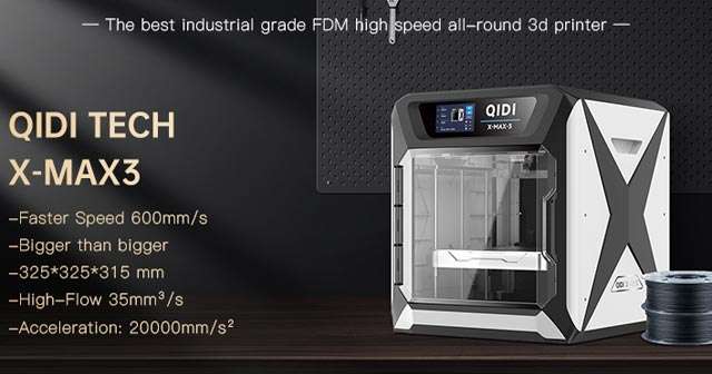 QIDI X-Max 3, la stampante 3D perfetta per la creazione di oggetti con grandi dimensioni