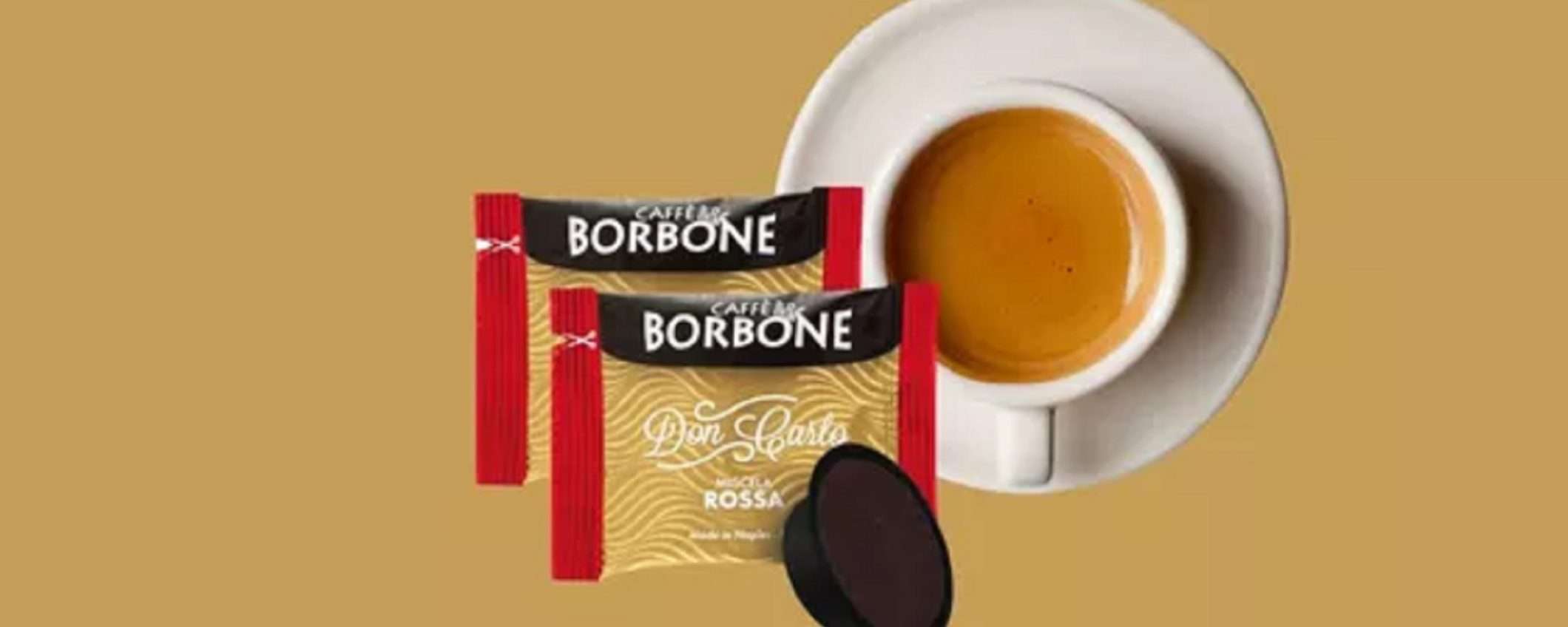 Caffè Borbone Miscela Rossa: 200 capsule per A Modo Mio scontate del 25%