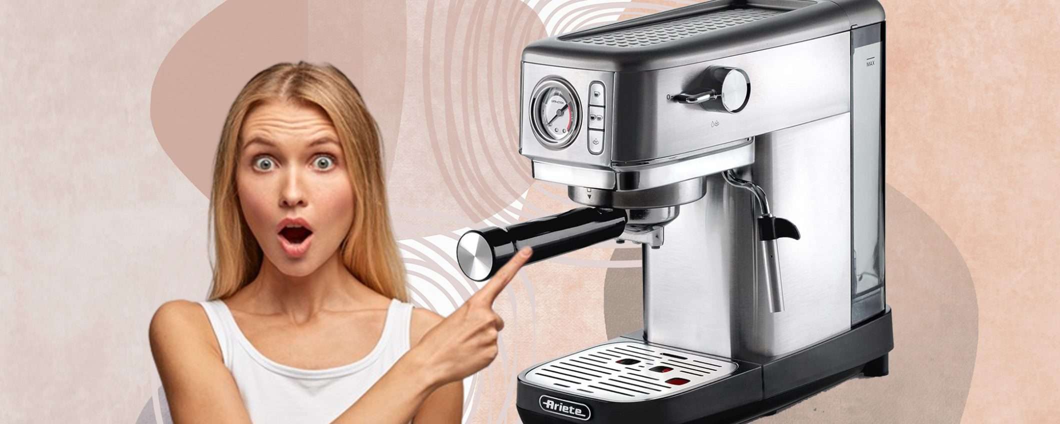 Ariete 1381 Espresso Slim Metal in SUPER sconto del 38% Ariete 1381 Espresso Slim Metal in SUPER sconto del 38%