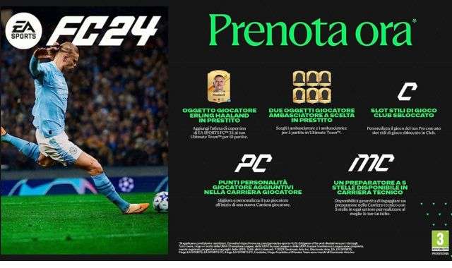 EA Sports FC 24 bonus preordine Amazon