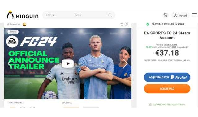 EA Sports FC 24 preorder Kinguin